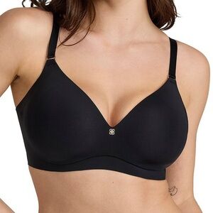 Honeylove CloudEmbrace Wireless Contour T-Shirt Bra in black